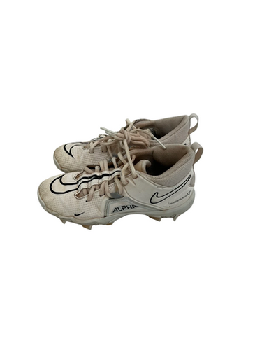 Used Nike ALPHA MENACE SHARK Jr FB Cleats White Junior 03 11692-S000144070