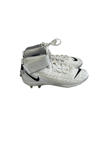 Used Nike FORCE SAVAGE PRO 2 Adult FB Cleats White Senior 14 11692-S000144093
