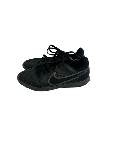 Used Nike TIEMPO Soccer Indoor Shoes Black Junior 03 11692-S000144115