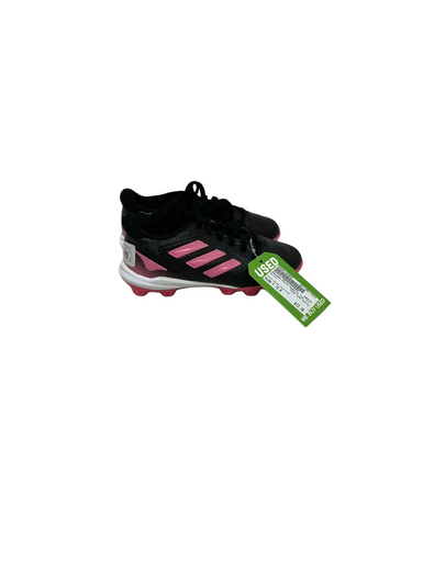 Used Adidas PURE HUSTLE BB/SB Cleats Black And Pink Youth 13.0 11692-S000143900