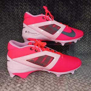 Nike Alpha Menace 4 Pro NRG Mens Football Cleats Racer Pink HJ4568-600 Size 9.5