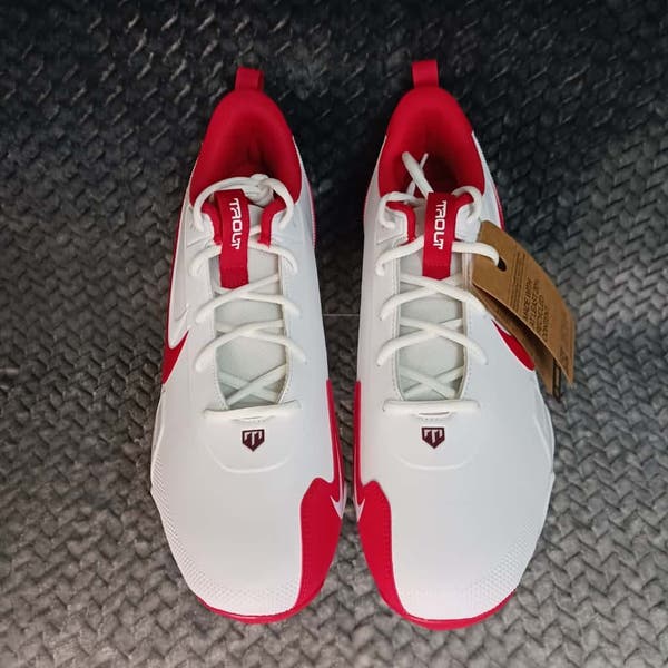 NIKE Force Trout 9 Keystone Baseball Cleats Mens Red White  display picture 1