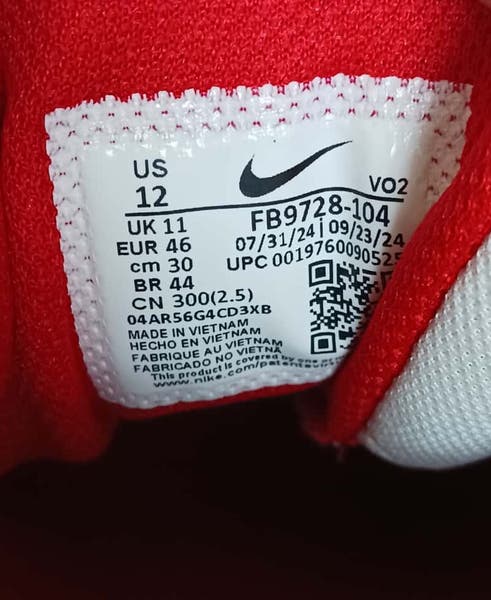 NIKE Force Trout 9 Keystone Baseball Cleats Mens Red White  display picture 1