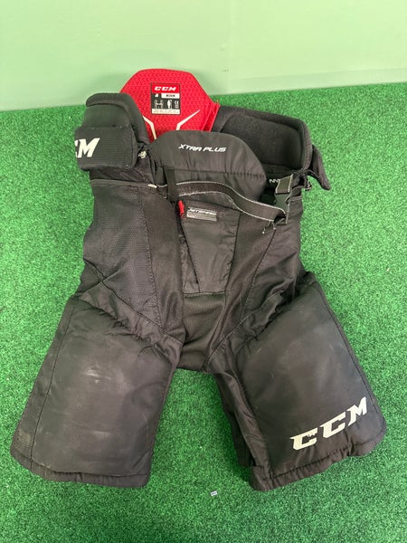 Black CCM Xtra Plus Hockey Pants (Used) | Junior Medium