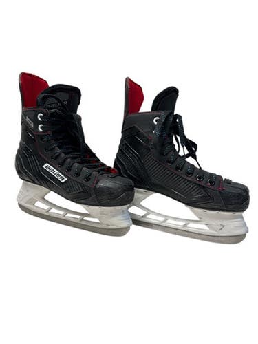Used Bauer NS Junior Sz 03 Hockey Skates - Black and Red 11835-S000201190