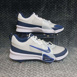 Nike Force Air Zoom Trout 9 Pro Metal Baseball Cleats White FB2907-103 Size 7.5