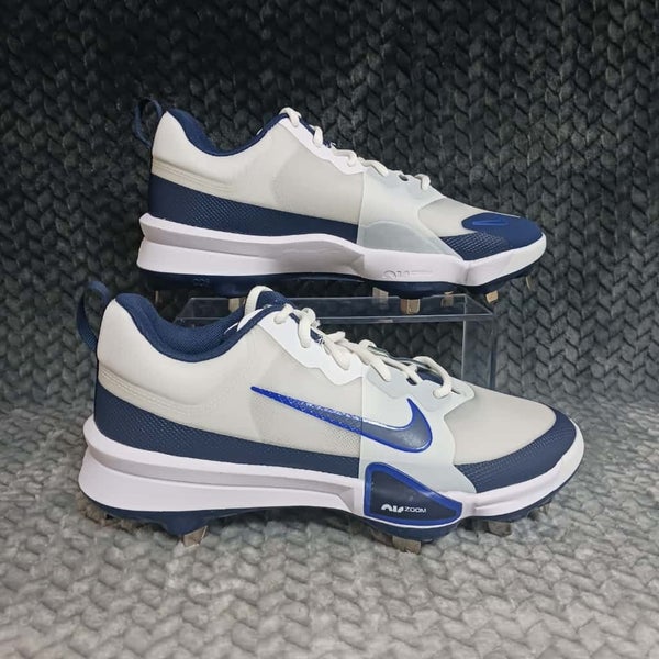 Nike Force Air Zoom Trout 9 Pro Metal Baseball Cleats White FB2907-103 Size 7.5