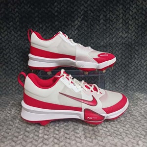 Nike Force Air Zoom Trout 9 Pro Metal Baseball Cleats Red FB2907-104 Size 7.5