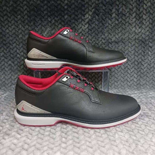 Nike Jordan ADG 5 Golf Shoes Black Fire Red Metallic FQ6642-001 Men's Size 9.5
