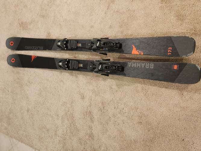 All Mountain 173 cm Blizzard  Brahma 88 Skis With Tyrolia SP 10 bindings