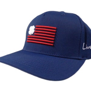 NEW Black Clover Flexfit Clover Nation Navy/Red/White Adjustable Golf Hat/Cap