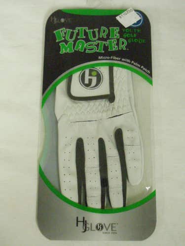 HJ Future Master Youth Golf Glove (Ice Gray, Junior, Right, Large) NEW
