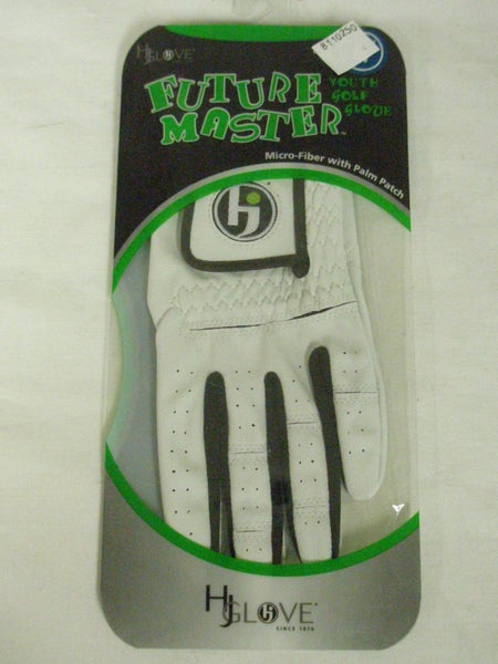 HJ Future Master Youth Golf Glove (Ice Gray, Junior, Right, Large) NEW