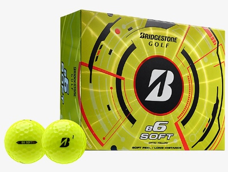 Bridgestone e6 Soft Golf Balls (Yellow, 24pk) 2dz 2025 NEW