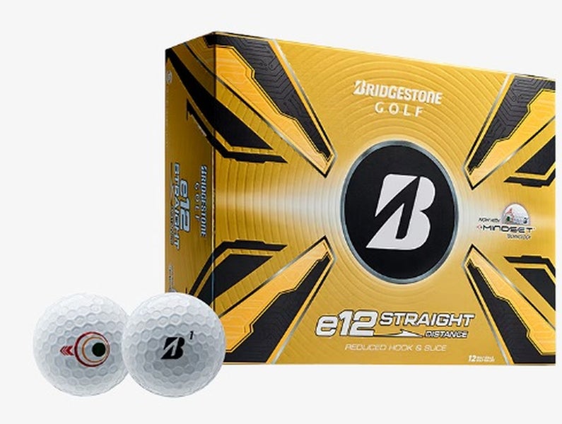 Bridgestone e12 Straight Distance Golf Balls (White, 24pk) 2dz 2025 NEW
