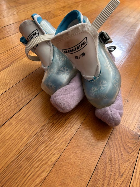 Bauer Lil’ Champ Kids Ice Skates – Adjustable Size 8/9 – Great Condition