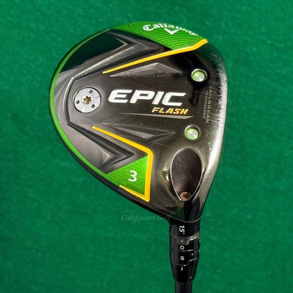Callaway EPIC Flash 15 Fairway Wood 3 Project X HZRDUS Yellow 6.0 Stiff w/ HC