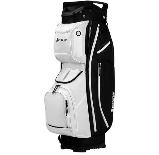 NEW 2025 Srixon Premium Black/White 14 Way Top Cart Golf Bag