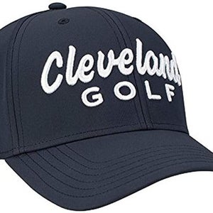 NEW Cleveland Golf Structured Navy Adjustable Golf Hat/Cap