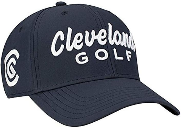 NEW Cleveland Golf Structured Navy Adjustable Golf Hat/Cap