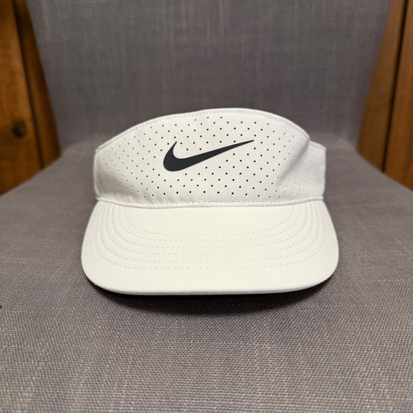 Used Nike Dri-FIT ADV Ace Tennis Visor Size M/L, White/Black