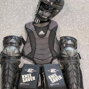 Youth Adidas Triple Stripe Catcher's Set (Used)