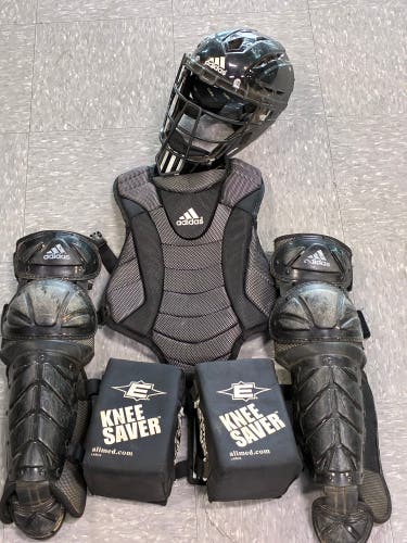 Youth Adidas Triple Stripe Catcher's Set (Used)