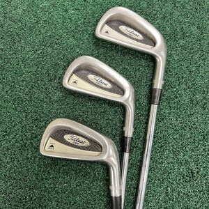 Titleist DCI 762 3-4-7 Irons Men's Right Hand Stiff Flex S300 Steel Shafts