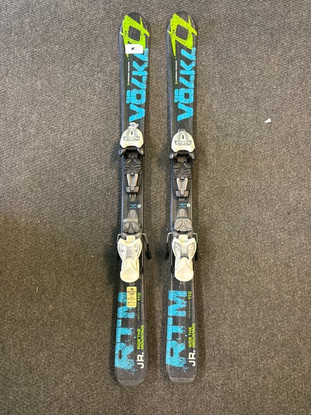 Volkl RTM Jr 110 cm Skis With Marker 4.5 Bindings (Used)