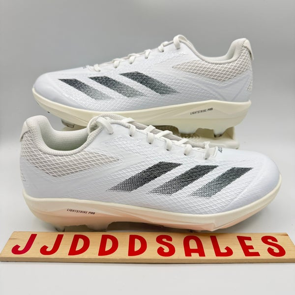 Adidas Adizero Electric TPU Baseball Cleats White Black IF8491 Men's Sz 11 NWT
