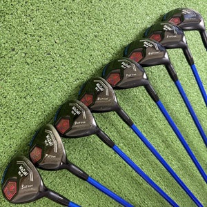 Wazaki WL-II Starry Sky Hybrid Iron Set 4-PW SW Graphite Regular Flex +2 Long