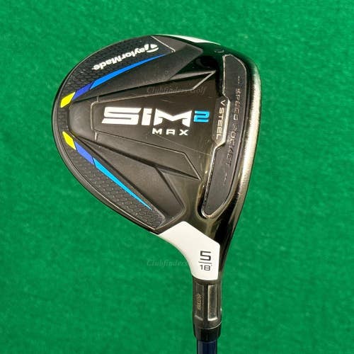 TaylorMade SIM 2 MAX Fairway 18 5 Wood Ventus Blue FW 5-A Graphite Seniors w/HC