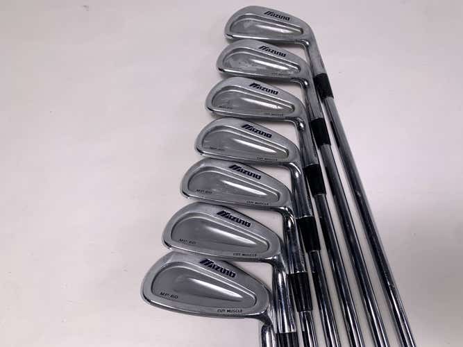 Mizuno MP 60 Iron Set 3-9 True Temper Dynamic Gold S300 Stiff Steel Mens RH