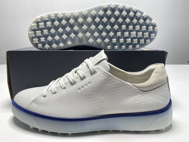 ECCO Tray Waterproof Golf Shoes White Men's SZ 10-10.5 (100304 60216)