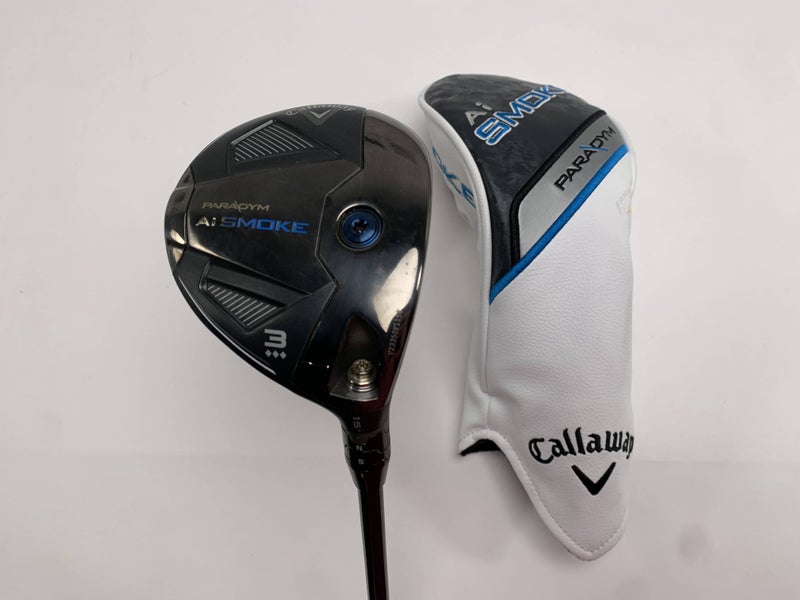Callaway Paradym Ai Smoke TD 3 Fairway Wood 15* Denali Black 6.0 70g Stiff RH HC