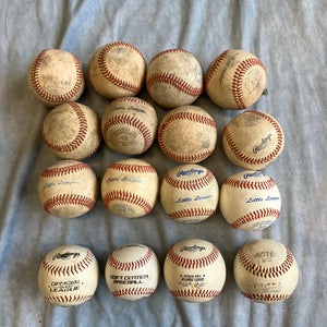 Assorted Rawlings Baseballs 15 Pack (Used)
