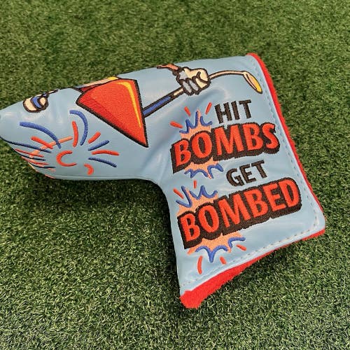 SWAG Patriotic Skelly Blade Cover Hit Bombs Get Bombed Red Blue Magnetic RARE!