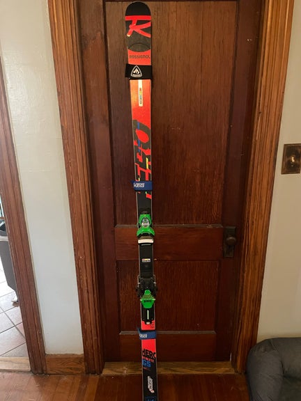 Racing 188 cm Rossignol Hero FIS GS Pro Skis With Bindings (Used)