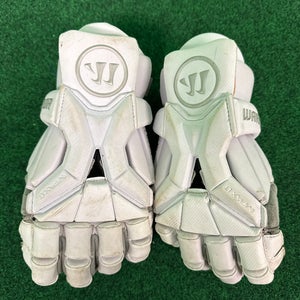 White Warrior Burn Pro Lacrosse Gloves | Large (Used)