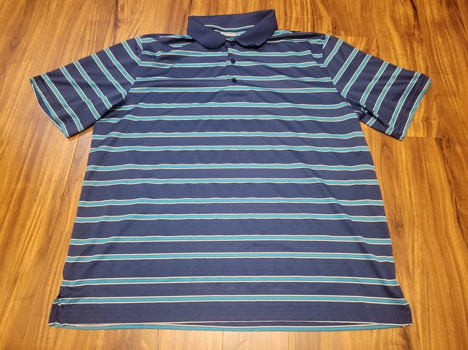 Reebok Golf Striped Polo Shirt, Tag Size 2XLT