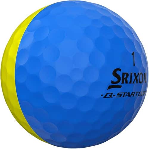 Srixon Q-Star Tour Divide Golf Balls (Brite Yellow/Blue, 3pk) 1 Sleeve 2024 NEW