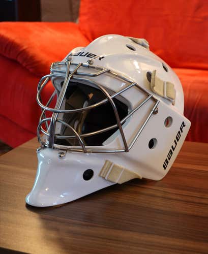 2023 Bauer 960 Senior Small Goalie Mask – Brand New | White (READ DESCRIPTION)