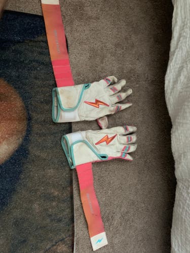 Bruce Bolt Adult Large Batting Gloves (Used)