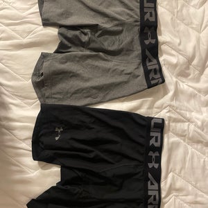 Under Armour Grey and Black Compressions Size L Used