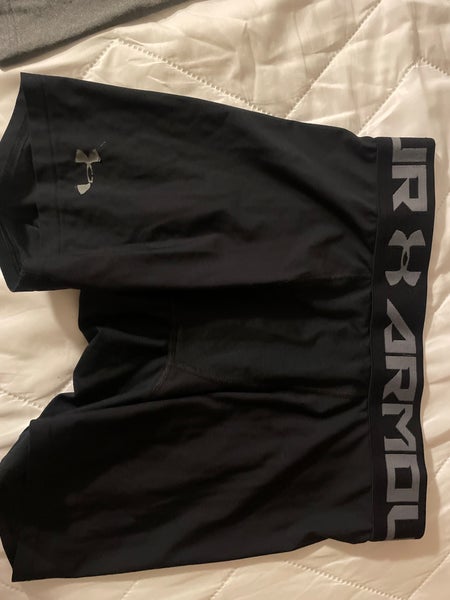 Under Armour Grey Black Compressions Size L Used