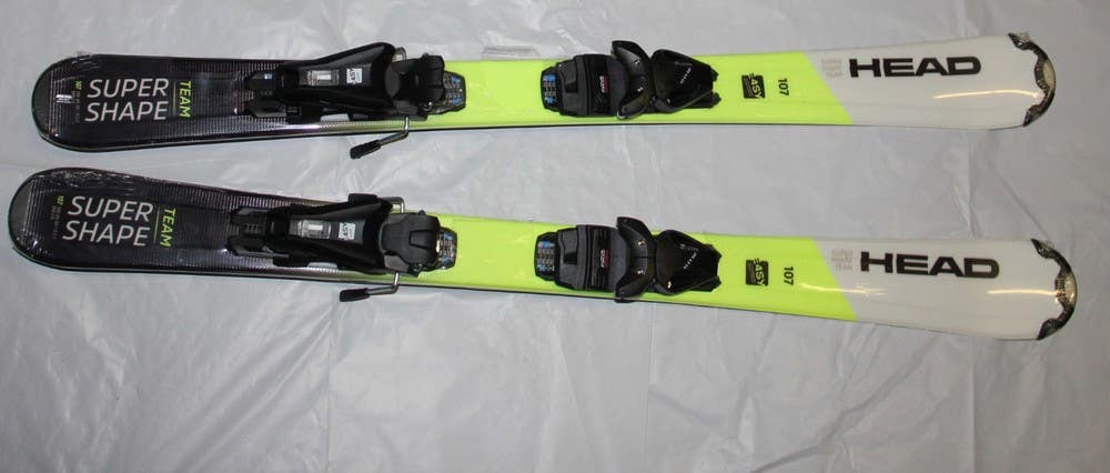 NEW HEAD Supershape team kids skis 107cm + adjustable bindings gw JRS0.75- 4.5