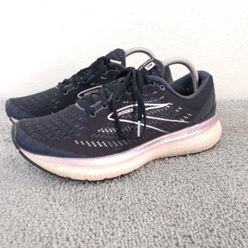 Brooks Glycerin GTS 19 Womens Size 10.5 Running Shoes Black Pink Trainers Low