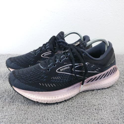 Brooks Glycerin GTS 19 Womens Size 10 Running Shoes Black Pink Trainers Low