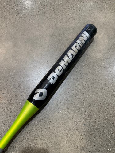 Green DeMarini Bustos Alloy Bat (-11) Alloy 21 oz 32" (Used)