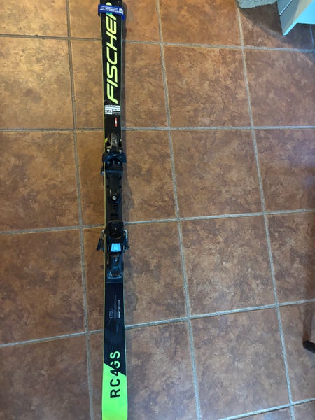 Unisex Fischer Racing 175 cm RC4 World Cup GS Junior Skis Max Din 14 (Used)